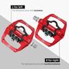 MZYRH Pedal,MTB Mountain Bike Pedals Compatible with Dual Function Sealed Clipless Aluminum 9/16" Bicycle Flat Platform with Cleats for Road, MTB (Red) view 3