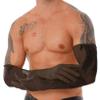QinCiao Mens Mesh See Through One Pair Long Ultra-thin Stretchy Gloves Sun UV Protection Black One Size view 3