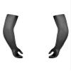 QinCiao Mens Mesh See Through One Pair Long Ultra-thin Stretchy Gloves Sun UV Protection Black One Size view 4