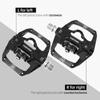 MZYRH Pedal,MTB Mountain Bike Pedals Compatible with Dual Function Sealed Clipless Aluminum 9/16" Bicycle Flat Platform with Cleats for Road, MTB (Black) view 3