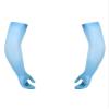QinCiao Mens Mesh See Through One Pair Long Ultra-thin Stretchy Gloves Sun UV Protection Blue One Size view 3