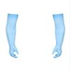 QinCiao Mens Mesh See Through One Pair Long Ultra-thin Stretchy Gloves Sun UV Protection Blue One Size view 4