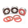 SUOFEILAIMU 10Pcs 608 Black Si3N4 Ceramilc Balls Stainless Steel Bearings 8x22x7mm Roller Skate Scooter Skateboard Wheel Bearing (Color : Red, Number of Pcs : 10Pcs) view 4