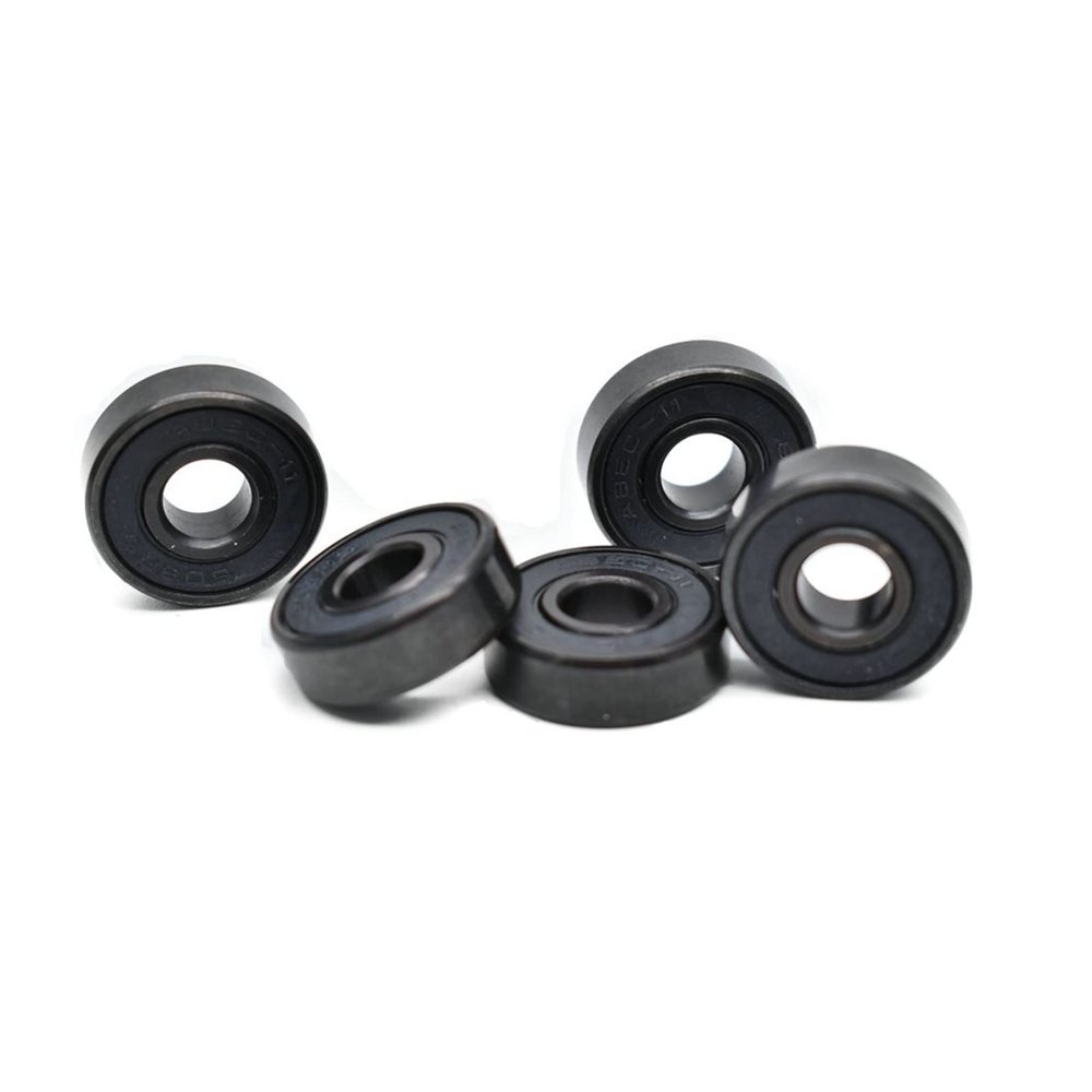 SUOFEILAIMU 10pcs 608 Black ZrO2 White Ceramic Ball Bearing 608rs 8x22x7mm for Inline Skate Bearings (Color : Black, Number of Pcs : 10Pcs)