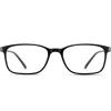 ANRRI Non Prescription Glasses for Men Clear Lens Classic Square Black Frame Eyewear Women view 2