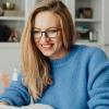 ANRRI Non Prescription Glasses for Men Clear Lens Classic Square Black Frame Eyewear Women view 4