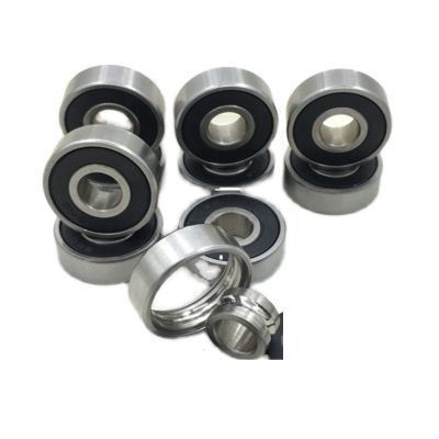 SUOFEILAIMU 8pcs 608 Bearing Speed Inline Skates Wheels Ceramic 608zz Bearing Skateboard Skates Parts Longboard Skate Bearings (Color : 8pc Gcr15 Abec11 B)