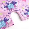 EQSJIU Girls Gymnastics Leotards Pinkish Purple Flower Cute Unicorn Red Heart-Shaped Tumbling Outfits For Girls 3t 4t 3-4t view 4