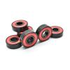 SUOFEILAIMU 10pcs Black Alloy Bearings Steel 608 2rs 608rs 8x22x7mm Wheel Skateboard Longboard Bearings 608rs Bearing (Color : Black, Number of Pcs : 10Pcs) view 1