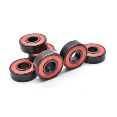 SUOFEILAIMU ABEC11 Black Alloy Bearings Steel 608 2rs 8x22x7mm 608rs Skateboard Competition Ice Skates Skate Ball Bearing (Color : Black, Number of Pcs : 10Pcs)