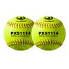 PHINIX Fast Pitch Softballs Cork Core for Practice, Competitions 11 inch Bag of 2 view 1