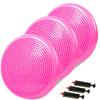 3-Pack High-Density PVC Inflatable Wobble Cushion with Hand Pumps - Balance Board & Disc for Kids/Adults Core Stability, Strengthening Exercises, Classroom & Gym Use (Pink, 3 Pcs) view 1