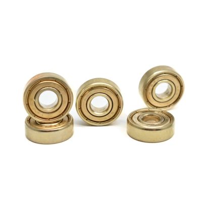 SUOFEILAIMU 608 Gold Plated Bearings 10PCS 8x22x7mm Skateboard Roller Skating Wheels Bearings for Skate (Color : Red1, Number of Pcs : 10Pcs)