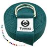 Tumaz Yoga Strap/Stretch Bands [15+ Colors, 6/8/10 Feet Options] with Extra Safe Adjustable D-Ring Buckle, Durable and Comfy Delicate Texture - Best for Daily Stretching, Physical Therapy, Fitness view 1