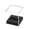 Clear Hockey Puck Display Case Acrylic Puck Display Holder Stand Box Sports Dustproof Storage Collectibles Protection Box with Base view 2
