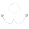 AIBEARTY Women Glitter Rhinestone Nipple Cover Breast Chest Chain Adhesive Pasties Tassel Body Jewelry for Rave Festival view 1