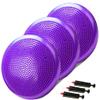 3-Pack High-Density PVC Inflatable Wobble Cushion with Hand Pumps - Balance Board & Disc for Kids/Adults Core Stability, Strengthening Exercises, Classroom & Gym Use (Purple, 3 Pcs) view 1