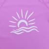TFJH E 1PCS Girls Long Sleeve Rash Guard Suit UV 50+ Surfing Swim Shirt Beachwear 11-12y Light Purple 16A view 4