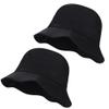 2PCS Women Cotton Bucket Sun Hat Summer Wide Brim Beach Hat UV Protection Outdoor Hat Floppy Fishing Hat for Hiking Travel view 1