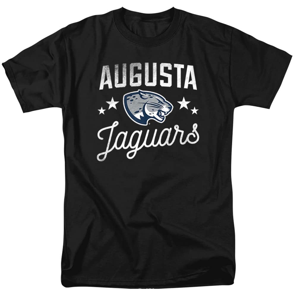 Augusta University Official Jaguars Unisex Adult T Shirt,Black, 5X-Large