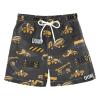 Aflyko Boys' Board Shorts Construction Truck Build Life Swim Trunk Beach Swimwear 4T view 1
