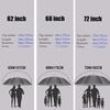 MRTLLOA Extra Large Purple Golf Umbrella, 54/62/68/72 Inch Automatic Open, Oversize Double Canopy Vented Windproof Waterproof Sports Stick Umbrellas for Rain(72 Inch Purple) view 3