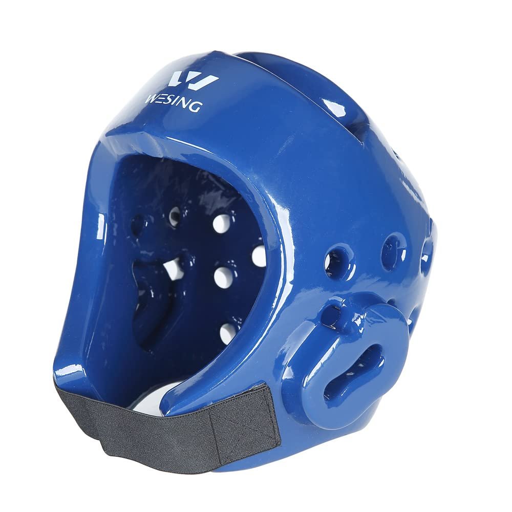 Wesing Taekwondo Headgear Head Gear for Adults Kids Taekwondo Training Gear Men Women Taekwondo Training Headgear Men Women (L, Blue)