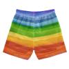 Aflyko Boys' Board Shorts Rainbow Watercolor Stripe Swim Trunk Beach Swimwear 4T view 2
