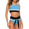Adugen Origei Women's Bikini Botswana Flag Vacation Beach Bikini Swimsuit BK2086 Swimsuit Bathing Suit M view 2