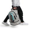 ARENA Unisex Adult Fastpack 3.0 Swimming Athlete Sports Backpack Training Gear Gym Bag for Men and Women, 40 Liters, Ice Gray/Sky Blue view 1