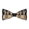 Chess Game Men's Bow Tie Pre-Tied Adjustable Bowtie for Formal Wear Tuxedo Wedding view 1
