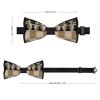 Chess Game Men's Bow Tie Pre-Tied Adjustable Bowtie for Formal Wear Tuxedo Wedding view 2