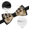 Chess Game Men's Bow Tie Pre-Tied Adjustable Bowtie for Formal Wear Tuxedo Wedding view 3