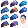 12 Pieces Soft Athletic Headbands for Sports - 16 Inch Wicking Elastic Hairbands with Bright Colors for Kids, Toddlers, Girls and Boys view 1