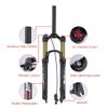 BOLANY 26/27.5/29 inch Bike Air Suspension Fork 120mm Travel Rebound Adjust 1/8 Straight/Tapered Tube Manual/Remote Lockout Bicycle Forks QR 9mm MTB Front Fork (Straight-Remote, 26inch) view 3