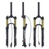 BOLANY 26/27.5/29 inch Bike Air Suspension Fork 120mm Travel Rebound Adjust 1/8 Straight/Tapered Tube Manual/Remote Lockout Bicycle Forks QR 9mm MTB Front Fork (Straight-Remote, 26inch) view 4