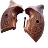 New! Grips Compatible with Taurus Small Frame M85 605 850 851 905 941 .38 Special Boot Style #01 (Thai Handmade & Ship from Thailand), brown view 4