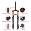 BOLANY 26/27.5/29 inch Bike Air Suspension Fork 120mm Travel Rebound Adjust 1/8 Straight/Tapered Tube Manual/Remote Lockout Bicycle Forks QR 9mm MTB Front Fork (Tapered-Manual, 26inch) view 3