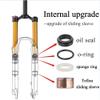 BOLANY 26/27.5/29 inch Bike Air Suspension Fork 120mm Travel Rebound Adjust 1/8 Straight/Tapered Tube Manual/Remote Lockout Bicycle Forks QR 9mm MTB Front Fork (Tapered-Manual, 26inch) view 4