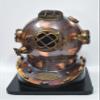 NAUTICAL COLLECTION Decorative Divers Helmet Solid Steel & Aluminum Scuba Diving Helmet 18" Diving Helmet Replica US Navy Mark V in Copper Antique Finish with Wooden Base view 2