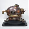 NAUTICAL COLLECTION Decorative Divers Helmet Solid Steel & Aluminum Scuba Diving Helmet 18" Diving Helmet Replica US Navy Mark V in Copper Antique Finish with Wooden Base view 4