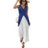 TAIZIYEAH Sleeveless Dress Elegant Casual Long Dress Finland Flag Girls Summer Sunshine Beach Skirts for Womens 2XL view 1