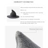 BULINGNA Halloween Witch Hat for Women Girls, Foldable Wide Brim Spire Knitted Wool Wizard Hat for Halloween Party Cosplay Costume (Adult, Purple) view 4