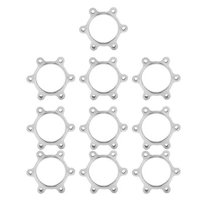 Pilipane 10pcs Aluminum Alloy Bikes Disc Brake Rotor Adapter Bikes Freewheel Threaded Hubs 6 Bolts Rotor Replacement Part(48 MM), 10pcs Aluminum Alloy Bikes Disc Brake Rotor AdapBrake Rotor Adapter D