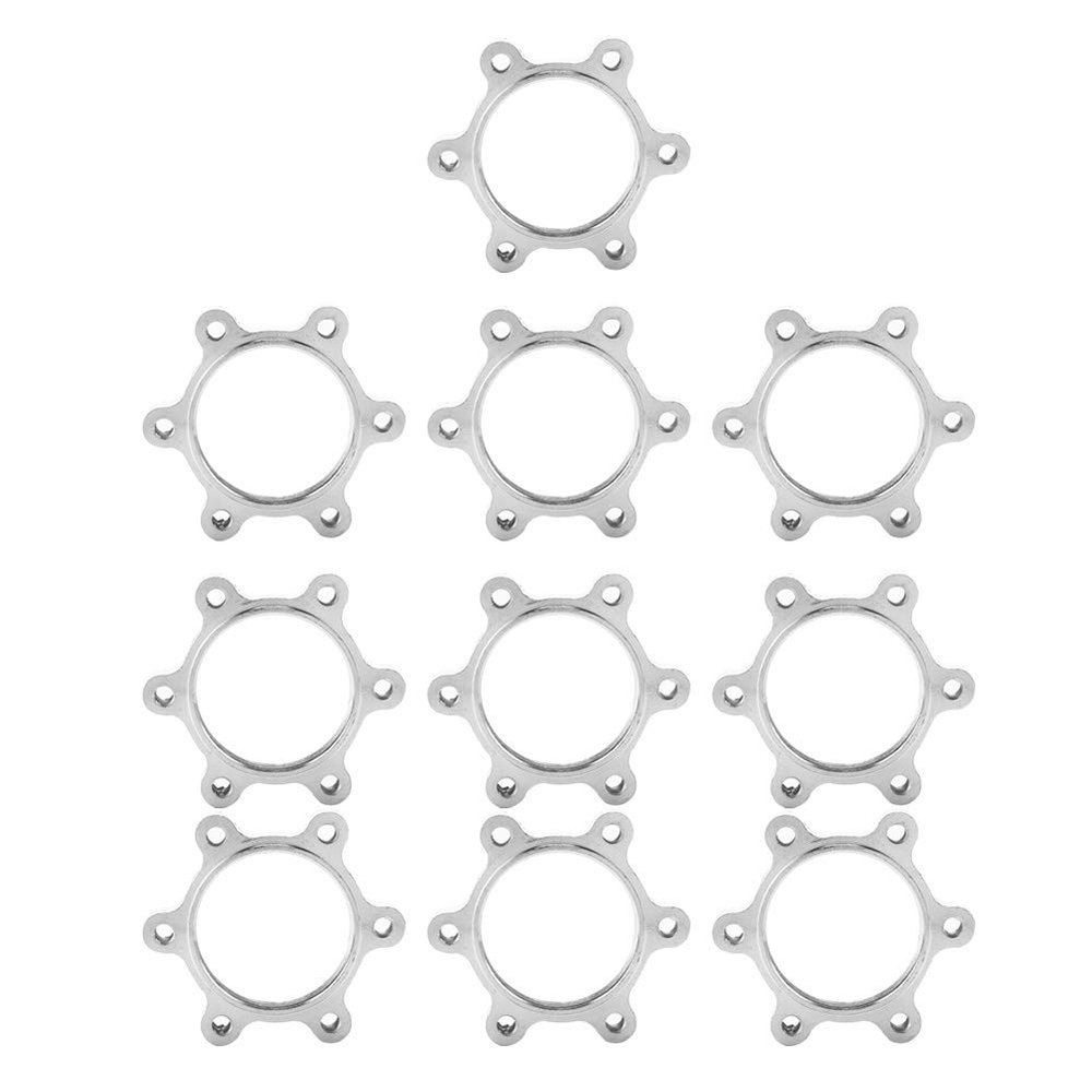 Pilipane 10pcs Aluminum Alloy Bikes Disc Brake Rotor Adapter Bikes Freewheel Threaded Hubs 6 Bolts Rotor Replacement Part(48 MM), 10pcs Aluminum Alloy Bikes Disc Brake Rotor AdapBrake Rotor Adapter D