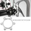 Pilipane 10pcs Aluminum Alloy Bikes Disc Brake Rotor Adapter Bikes Freewheel Threaded Hubs 6 Bolts Rotor Replacement Part(48 MM), 10pcs Aluminum Alloy Bikes Disc Brake Rotor AdapBrake Rotor Adapter D view 2