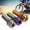 6Pcs tita nium Alloy M5 X 18Mm Bolts Screw with Washers Set , bikes Stem bolts , Hex Tapered Bolts Screw , for bikes Stem(Gold/Rainbow/Gold)(Oro) , bikes Stem bolts , 6Pcs tita nium Alloy M5 X 18Mm view 4
