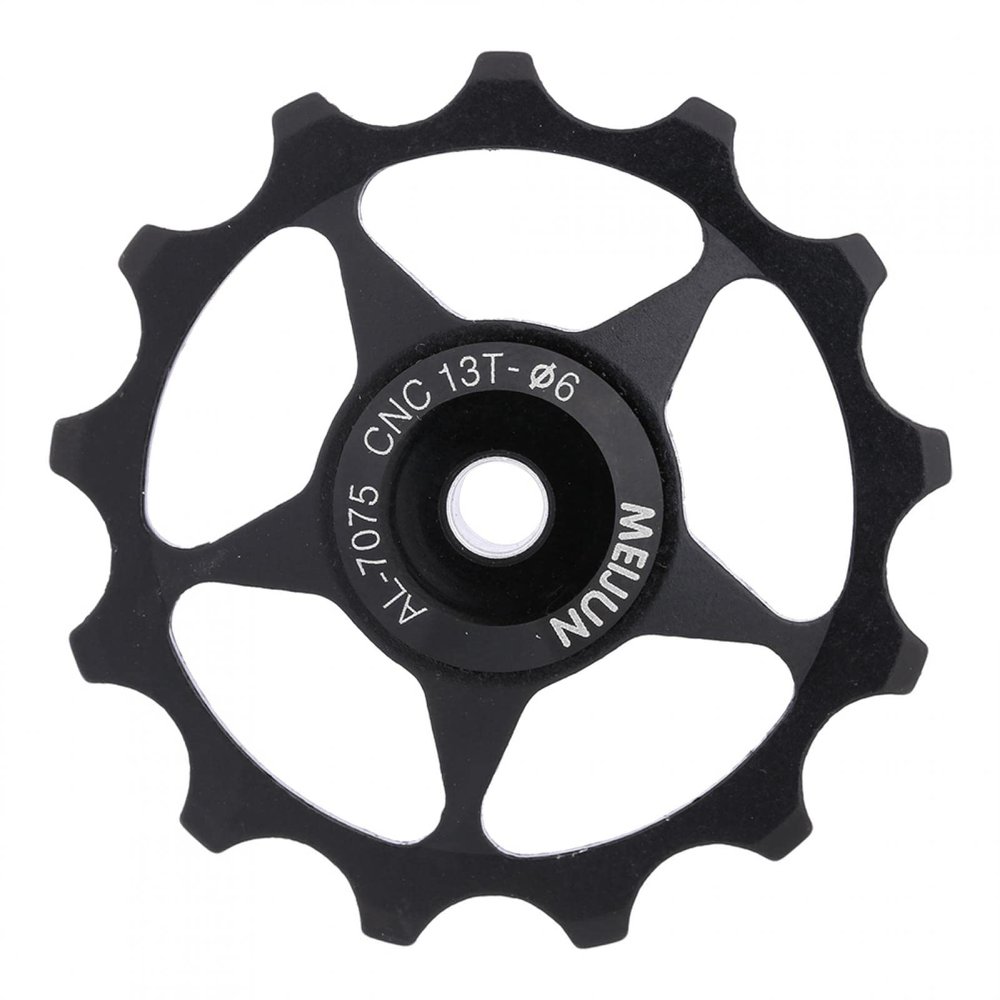 Gear Guide Pulley Rear Derailleur , Derailleur Pulley , 11T/13T for long-lasting Aluminium Alloy Bering Mountain Road bikes Rear DerailleurWheel Pulley(13T Black) , Derailleur Pulley , Gear Guide Pulley R