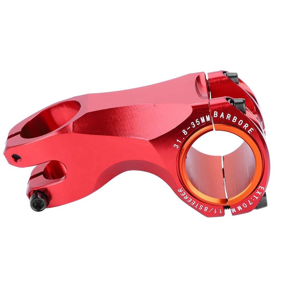 bikes 17 Degree Tube Stem For Front Fork Diameter 28 . 6mm , Aluminium alloy Mountain bikes Stem , Stem Diameter 31 . 8mm Or 35mm(Red) , Aluminium alloy Mountain bikes Stem , bikes 17 DeBike Stem Mou