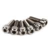 6Pcs tita nium Alloy M5 X 18Mm Bolts Screw with Washers Set , bikes Stem bolts , Hex Tapered Bolts Screw , for bikes Stem(Gold/Rainbow/Gold)(Titanio) , bikes Stem bolts , 6Pcs tita nium Alloy M5 X 1 view 2